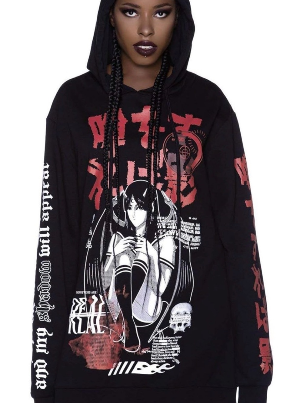 Killstar Rumour Black Unisex Hoodie - Picture 6 of 6